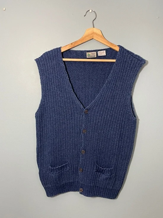 100% Cotton Ribbed Knit Vest - Picture 3 of 13